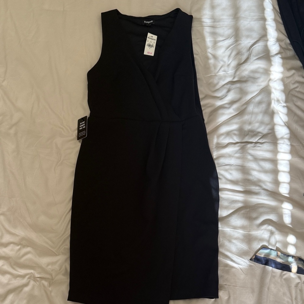 Express Black Midi Dress